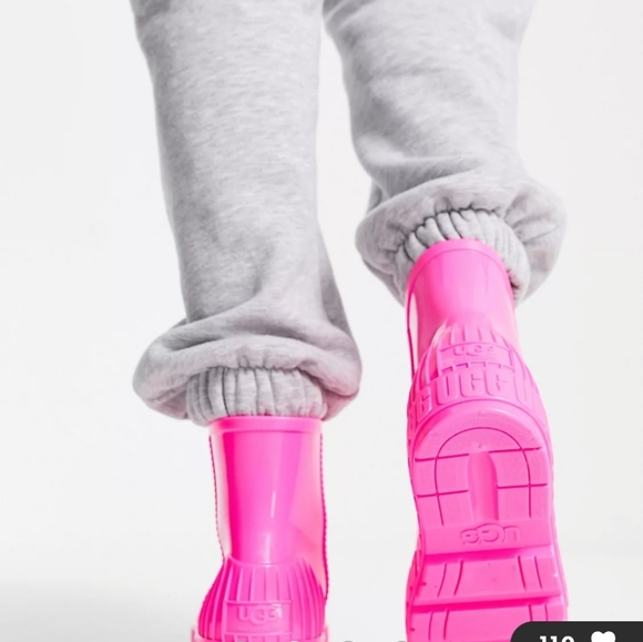 ✨️UGG HOT PINK DRIZLITA RAIN BOOTS NEW WOMENS 6.5 Y- 5 - Picture 9 of 9